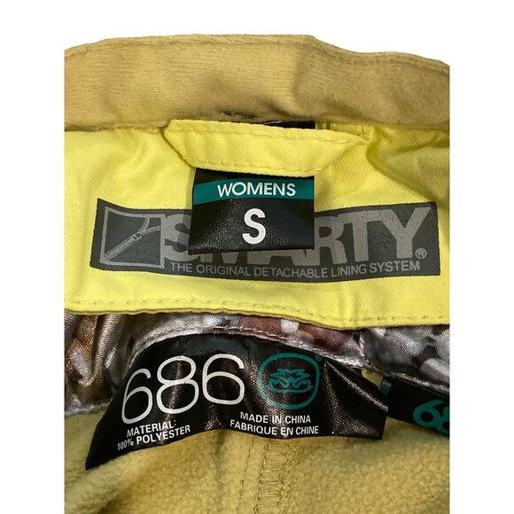 NWT 686 Smarty Original Cargo Ski Pants Zig Zag W's S Removeable Liner Olive - Picture 10 of 16